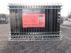 2025 ABOSS MAY 4-RAIL WROUGHT IRON FENCING- (30) 10' X 6' FENCE PANELS & (31) POSTS W/ CONNECTORS