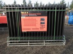 2025 ABOSS MAY 4-RAIL WROUGHT IRON FENCING- (30) 10' X 6' FENCE PANELS & (31) POSTS W/ CONNECTORS