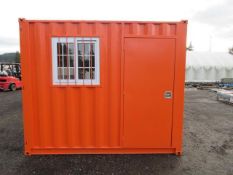 2025 9' 9'' STORAGE CONTAINER W/ WINDOW & SIDE MAN DOOR, S/N- MPGU9003584