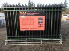 2025 ABOSS MAY 4-RAIL WROUGHT IRON FENCING- (20) 10' X 6' FENCE PANELS & (21) POSTS W/ CONNECTORS