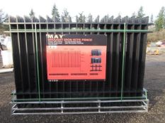 2025 ABOSS MAY 4-RAIL WROUGHT IRON FENCING- (20) 10' X 6' FENCE PANELS & (21) POSTS W/ CONNECTORS