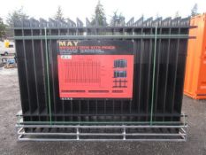 2025 ABOSS MAY 4-RAIL WROUGHT IRON FENCING- (20) 10' X 6' FENCE PANELS & (21) POSTS W/ CONNECTORS