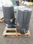 (9) ASSORTED WASTE CANS