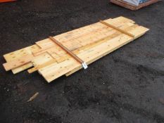 ASSORTED 1'' THICK PINE LUMBER UP TO 148'' LONG