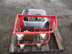 BARREL DOLLY, COMPRESSOR LUBRICANT, PNEUMATIC TOOL LUBICANT & ASSORTED AIR HOSES