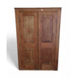 A simple pine book cabinet