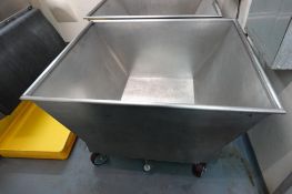 SS dough troughs for Glimek dump