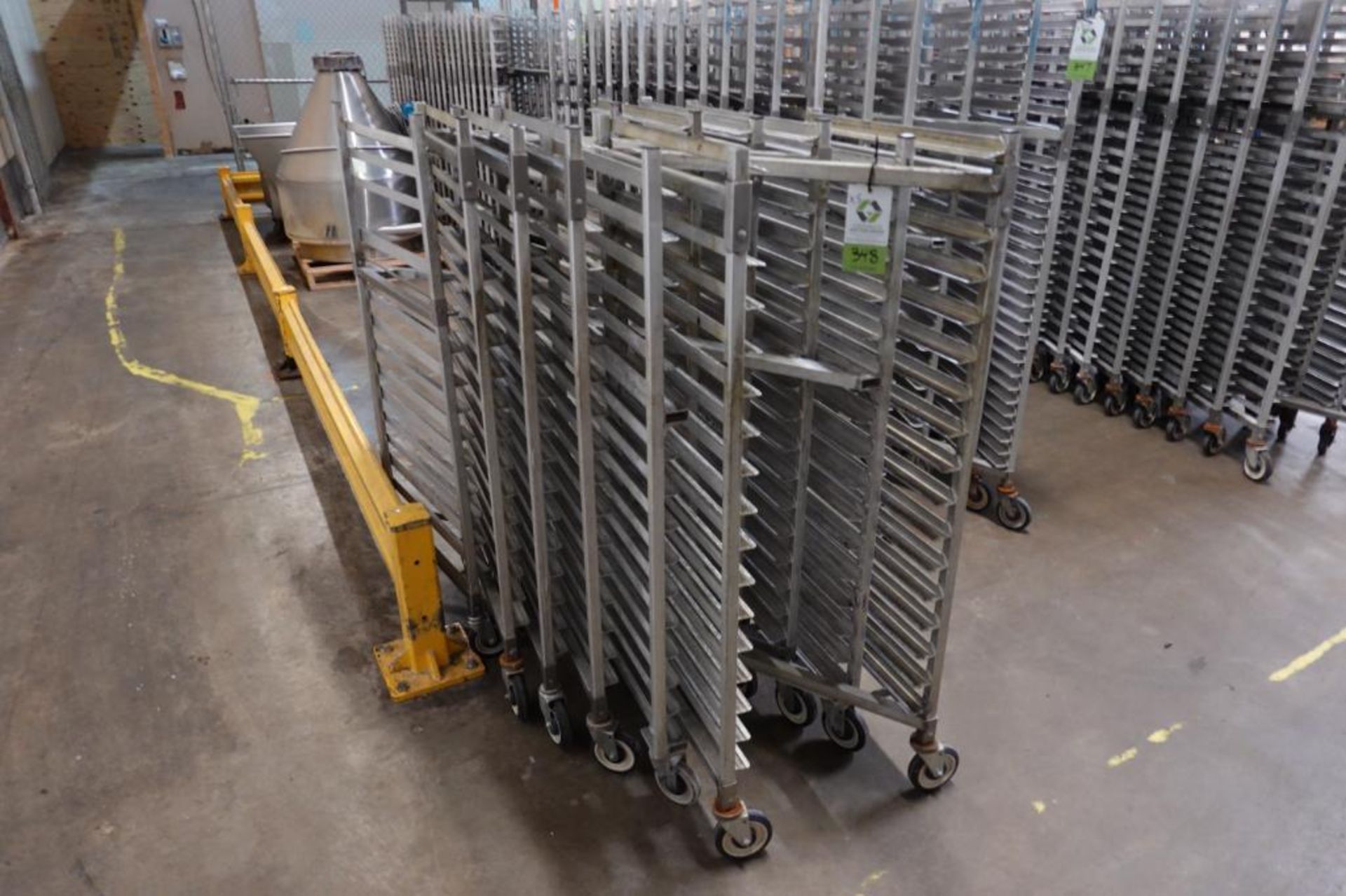 Aluminum nesting Z-Type bakery rack, 26 in. long x 18 in. wide x 57 in ...