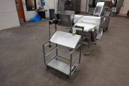 SS flour duster on cart