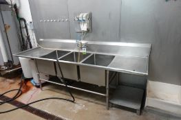 SS 3 compartment sink