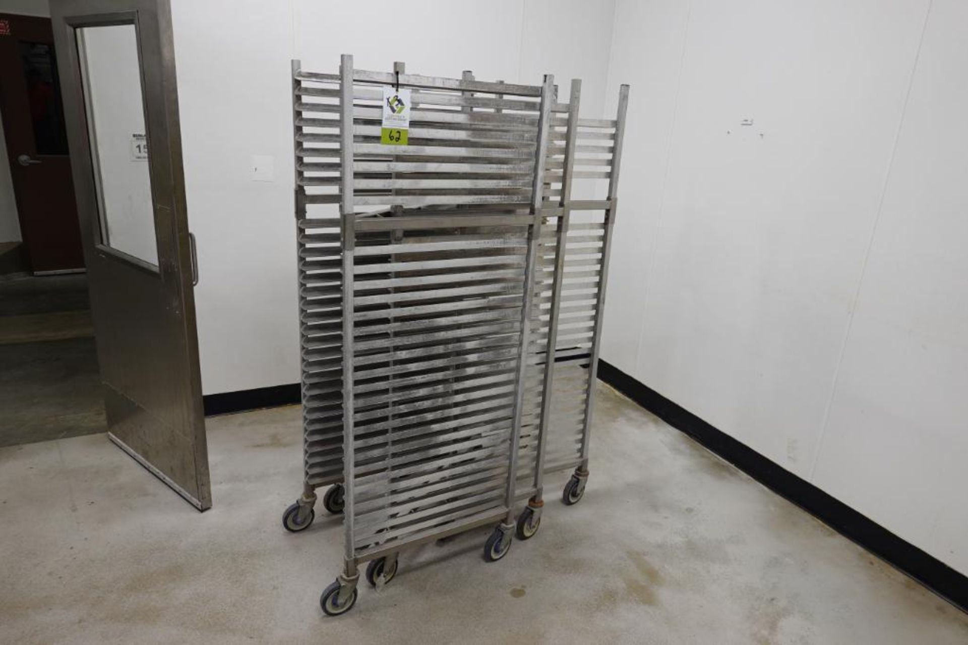 Aluminum nesting Z-Type bakery rack, 26 in. long x 18 in. wide x 70 in ...