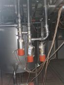 LOT 456 3 x APV ORANGE TOP VALVES