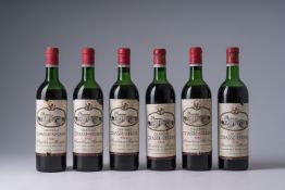 Six bottles of ChÃ¢teau Chasse-Spleen, 1966