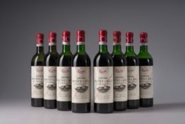 Eight bottles of Château Pontet Canet, Pauillac, Cruse & Fils Frères, 1970
