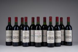 1995 ChÃ¢teau Bernadottte and ChÃ¢teau Belle Rose, Pauillac, 11 bottles