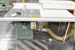 GENERAL MODEL 350 8” TABLE SAW WITH 36”X28” TABLE, 2 HP, S/N: K2135 (CI) (LOCATED AT 565 DES ECOLES,
