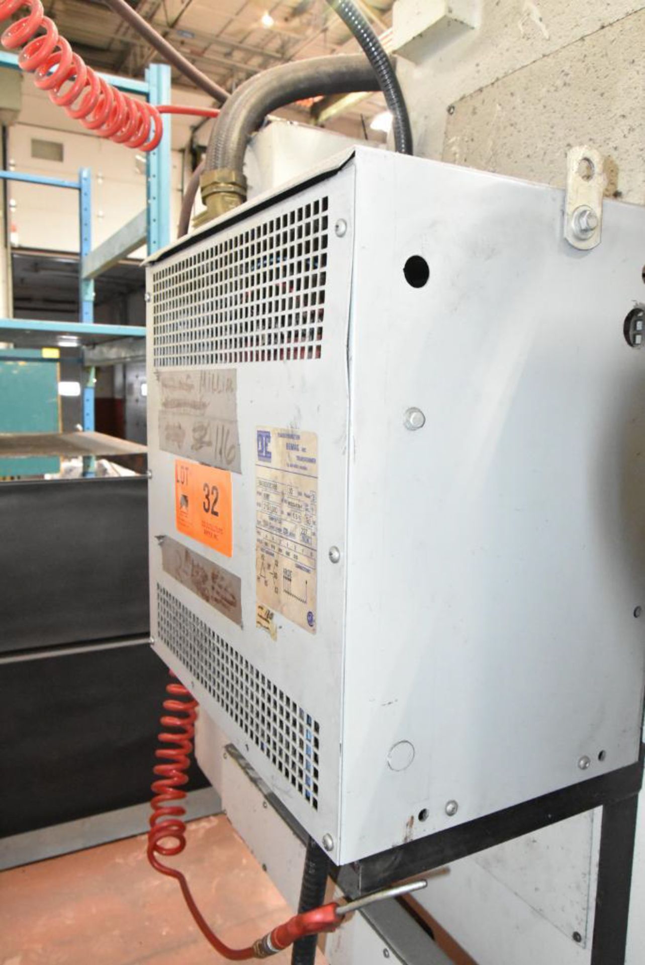 BEMAG 30 KVA TRANSFORMER WITH 600 PRI. VOLTAGE, 219/380 SEC. VOLTAGE, 3 ...