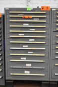 12-DRAWER LISTA-TYPE TOOL CABINET (CONTENTS NOT INCLUDED) (DELAYED DELIVERY) (LOCATED AT 565 DES