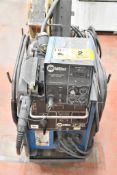 MILLER CP-300 PORTABLE MIG WELDER WITH MILLER 24V CONSTANT SPEED WIRE FEEDER, CABLES & GUN, S/N: