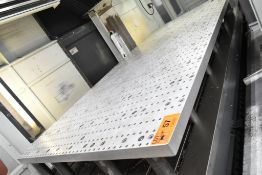 128"X59" DRILLED & TAPPED SUB-TABLE WITH RISERS (CI) (LOCATED AT 565 DES ECOLES, DRUMMONDVILLE,