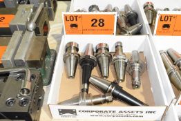 LOT/ (7) CAT 40 TOOL HOLDERS