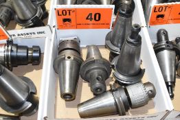 LOT/ (5) CAT 50 TOOL HOLDERS