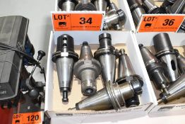 LOT/ (5) CAT 50 TOOL HOLDERS