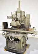 GALLMEYER & LIVINGSTON NO.46 HYDRAULIC SURFACE GRINDER WITH 24” X 12” MAGNETIC SURFACE PLATE, 12”
