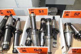 LOT/ (5) CAT 50 TOOL HOLDERS