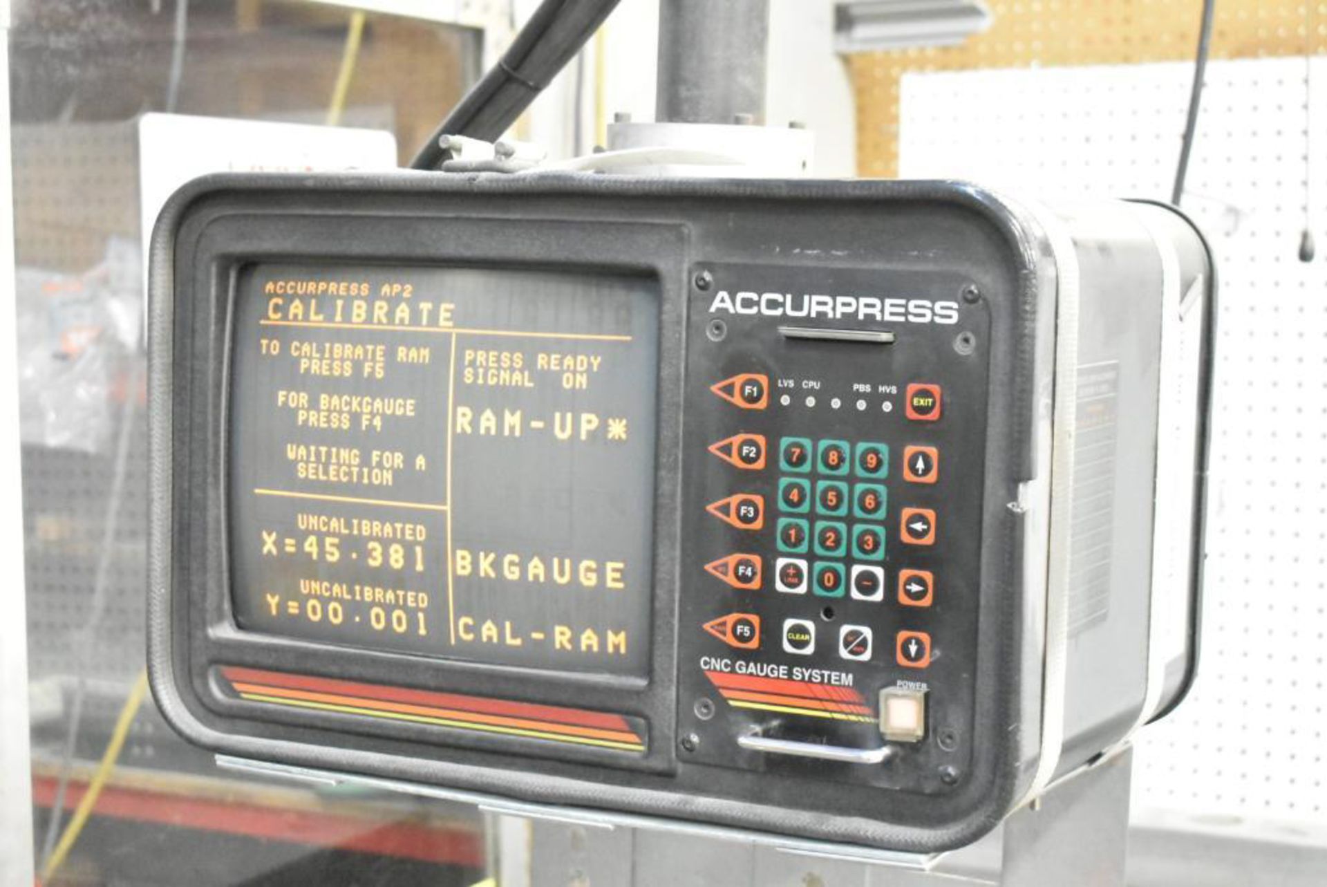ACCURPRESS 713012 CNC HYDRAULIC PRESS BRAKE WITH ACCURPRESS 2-AXIS CNC ...