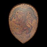 A Extra Rare 16th-17th Century Italian Heraldic Shield of the Ubertini Family from Florence.