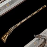 A Rare German Bone-Inlaid Matchlock Rifle, Dated 1617.