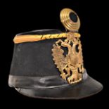 Infantry Shako lance-corporal M.1871. Austria-Hungary, late 19th century.