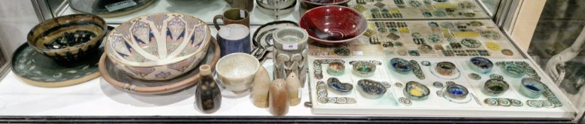 Mason's Ironstone Liberty 'Ianthe' pattern lobed circular bowl, printed marks, gilt rim, 26.3 cm.