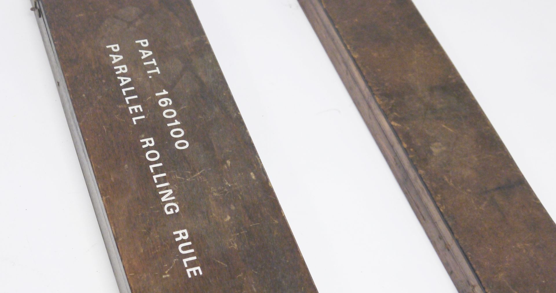 Two military issue wooden cased parallel rolling rules, no.6675-99-522-6966, 46cm long and two - Image 3 of 3