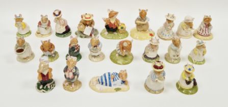 Group of Royal Doulton Brambly Hedge figures, including: Lord Woodmouse, Lily Weaver, Poppy