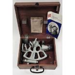 Mid-century Freiberger Prazisionsmechanik Drum Sextant made in the German Democratic Republic (