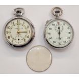 Vintage Garrard stopwatch, Swiss made, together with an Ingersoll Triumph open faced pocket watch (