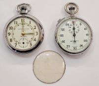 Vintage Garrard stopwatch, Swiss made, together with an Ingersoll Triumph open faced pocket watch (