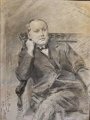Leslie Matthew Ward 'Spy' (1851-1922) Portrait of S.W. Ellis Pencil on paper, signed Leslie Ward/