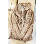 Collection of coats including a Joseph Fox jacket and three long brown fur coats