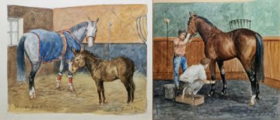 Dennis Campbell Kirtley (1924-2011) Watercolour drawing 