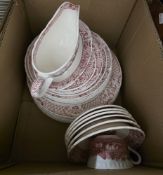 Royal Doulton Platinum Concorde china dinnerware and Masons pottery Stratford pattern dinnerware (