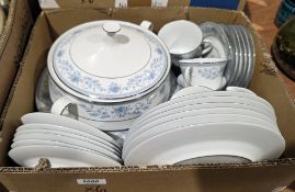 Six boxes of assorted ceramics, glass and collectables including: a late 19th century German