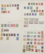 Stamps of Egypt: Stock book and pages of mint and used issues from 1860s - 1970s. Definitives,