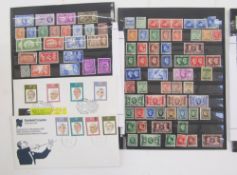 GB & Br Empire stamps: Boxed A to G accumulation on stock-sheets, mint and used, of mainly QV-QEII