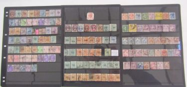 Stamps of Australia: Used QV States overprinted officials on 3 stock sheets and KGV to QEII 1965