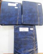 Stamps of Canada: Three large blue ring binders of QV colonies to modern issues, mint and used, with