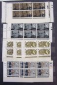 GB Stamps: With mint decimal face value of £200+ QEII issues in 3 stock-books, mainly from 1960s