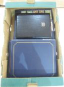 British Empire & Commonwealth Stamps: Large box containing 3 albums, Westminster certified KGV War